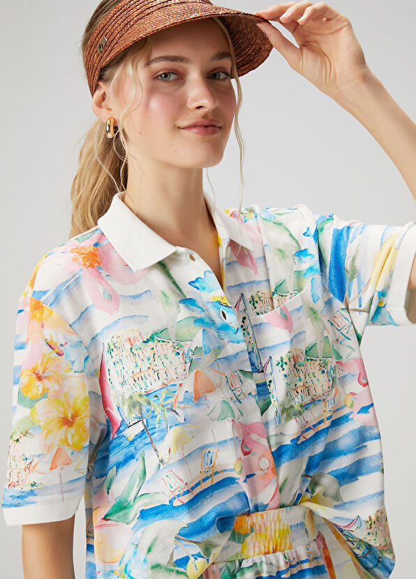 Beymen Club Hawaii Desenli Polo T-shirt - 2