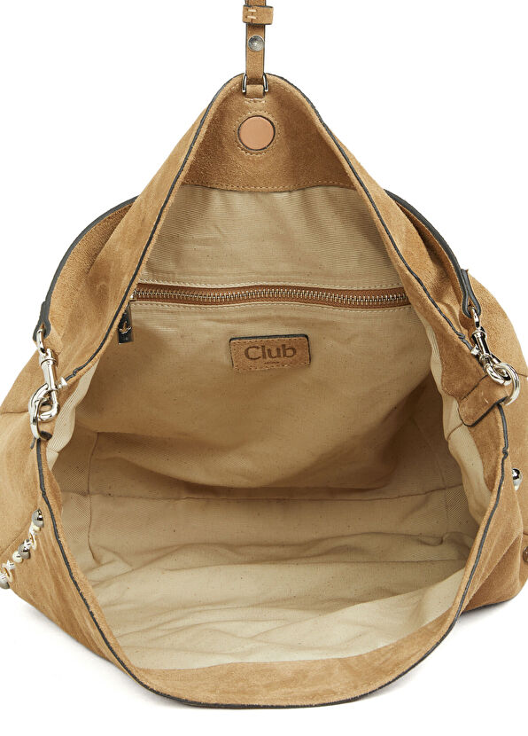 Beymen Club Taba Trok Detaylı Kadın Süet Çanta - 4