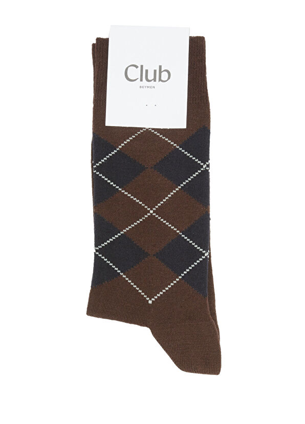 Beymen Club Black Diamond Pattern Men's Socks - 1
