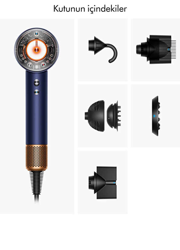 Dyson Supersonic Nural™ Saç Kurutma Makinesi (Prusya mavisi/Parlak bakır) - 4