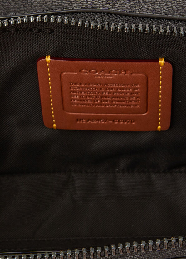 Charter Slim Siyah Erkek Deri Çanta - Görsel 5