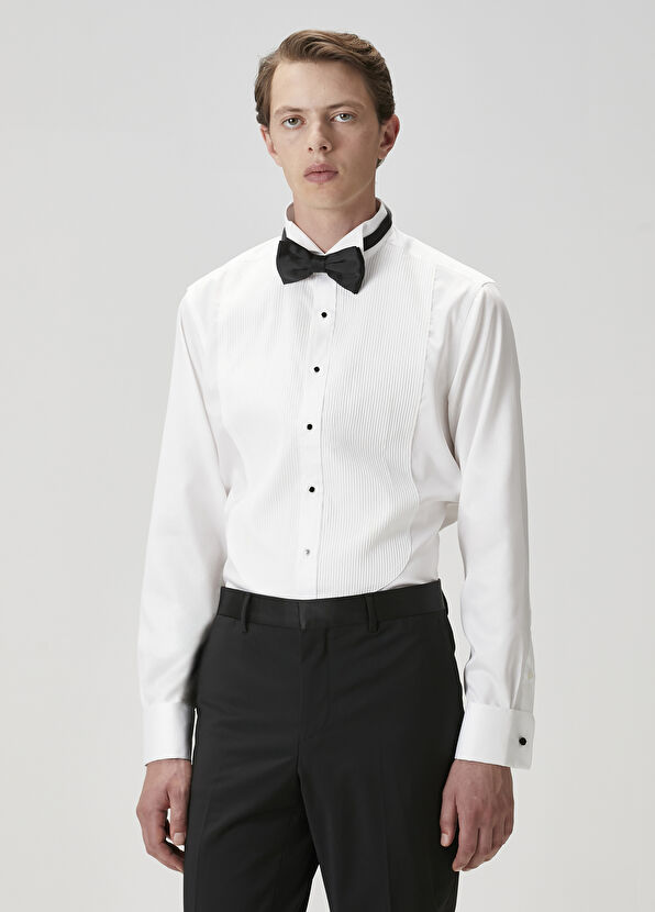 Beymen Club White Tuxedo Shirt - 2