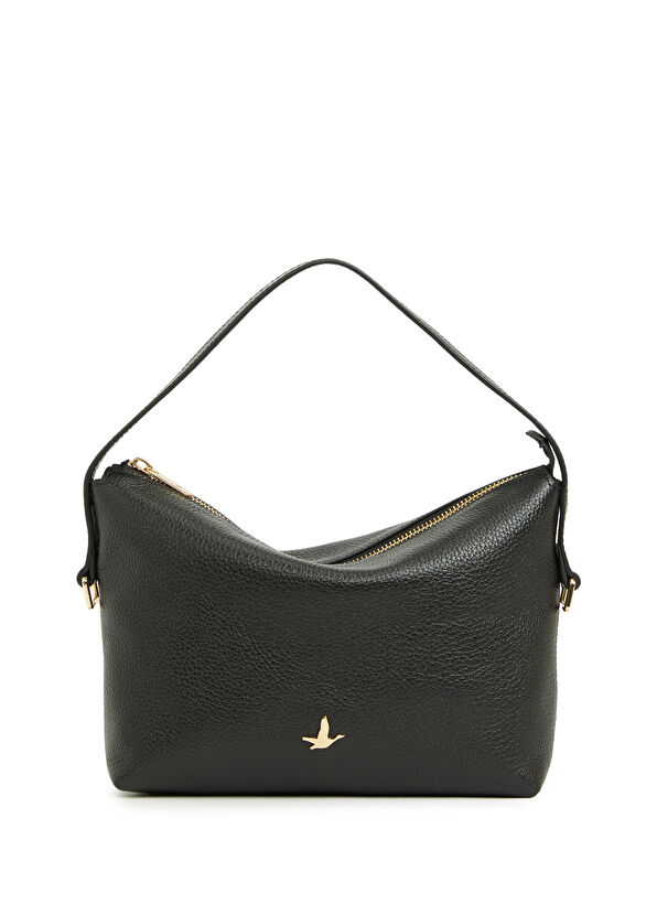 Beymen Club Siyah Çift Askılı Kadın Deri Çanta - 1