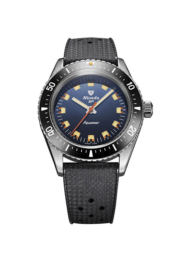 Nivada Grenchen Aquamar Blue 32074A01 Siyah Erkek Kol Saati - 1