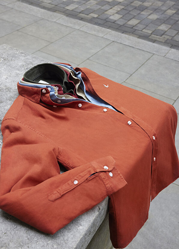 Turuncu Logolu Gömlek Beymen Club Turuncu Logolu Gömlek - 1