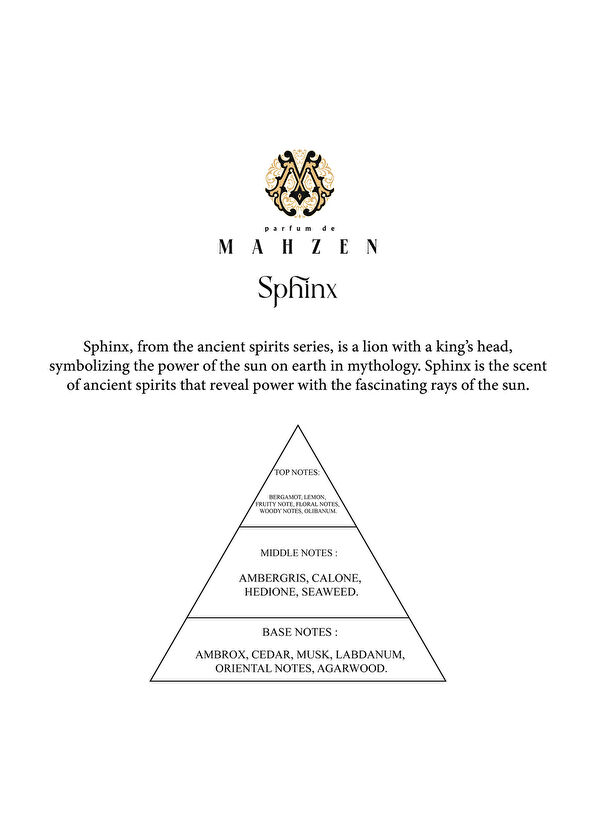Parfum de Mahzen Sphinx Extraıt De Parfum 100 ml Unisex Parfüm - 3