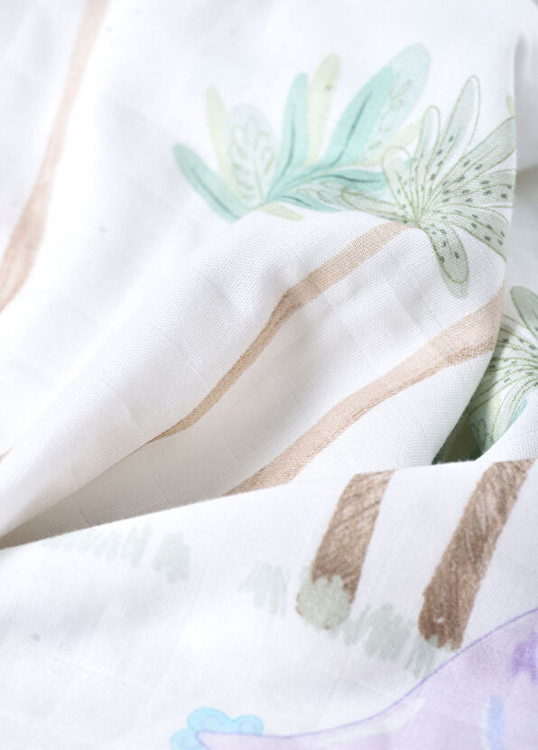 Casadora Baby Dino 100% Organic Cotton 2-Piece Muslin Cover Set - 3