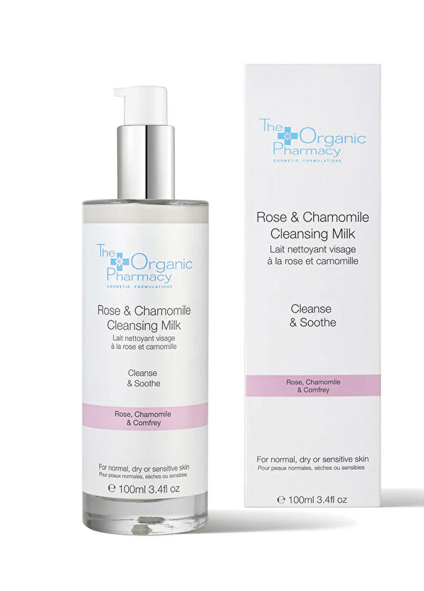 The Organic Pharmacy Rose & Chamomile Cleansing Milk Gül ve Papatya Yüz Temizleme Sütü 100 ml - 2