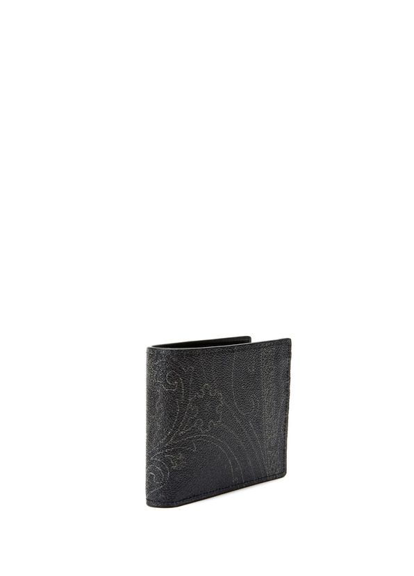 Etro Black Patterned Men's Wallet - 2