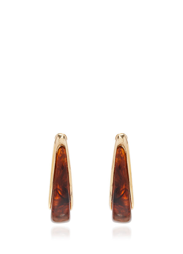 Beymen Club Kahverengi Gold Kadın Küpe - 2