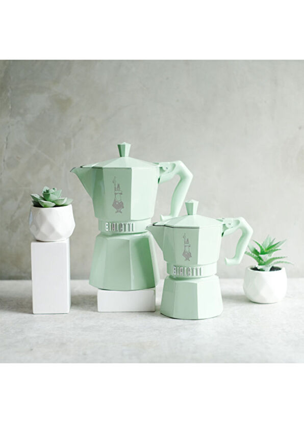 Bialetti Express Exclusive Yeşil 6 Cup Moka Pot - 3