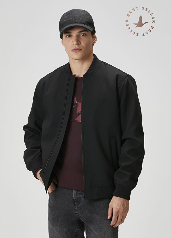 Beymen Club Siyah Twill Bomber Mont - 1