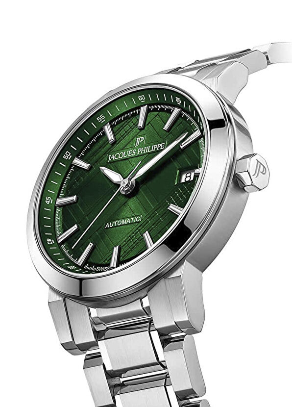 Jacques Philippe JPAGS10313X6 Metalik Gri Çelik Erkek Kol Saati - 3