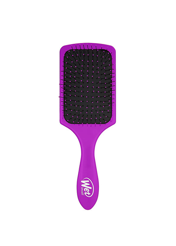 Wet Brush Paddle Detangler Mor Dolaşık Açıcı Geniş Saç Fırçası  - 1