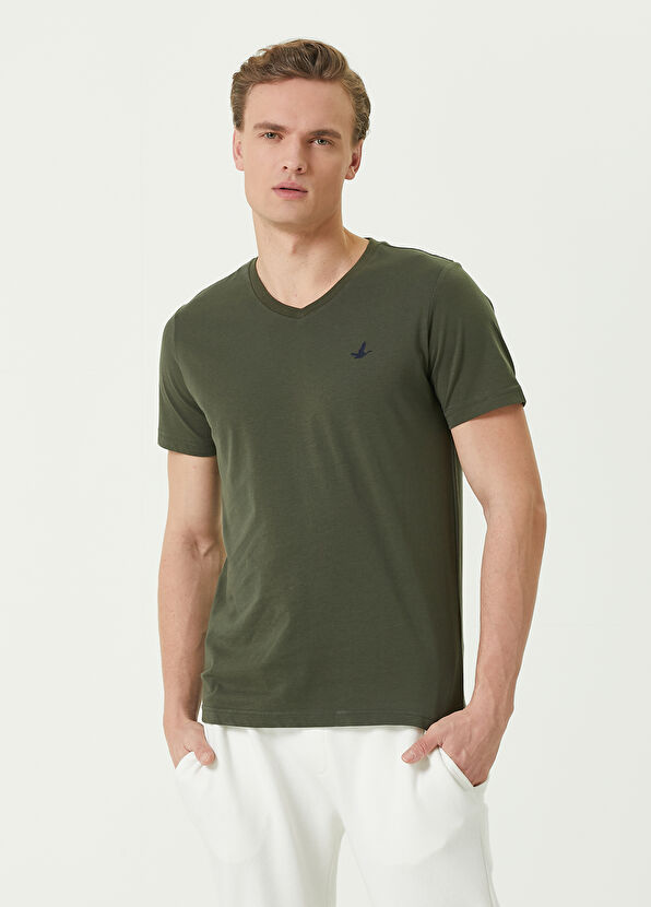 Beymen Club Haki Basic T-shirt - 1