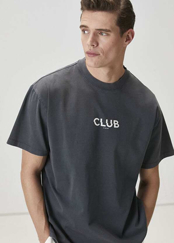 Beymen Club Antrasit Oversize T-shirt - 1
