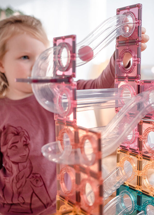 Connetix Connetix Pastel Ball Run 106 Parça 3+ Yaş Manyetik Blok Yapı Oyuncağı - 3