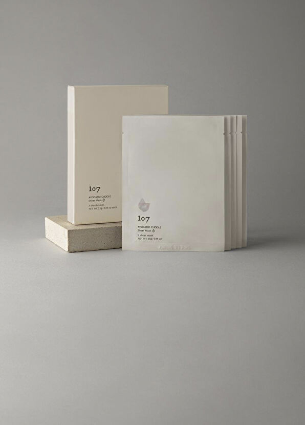 107 Avocado Cuddle Sheet Mask Nemlendirici Yüz Maskesi 5 x 25 gr - 2
