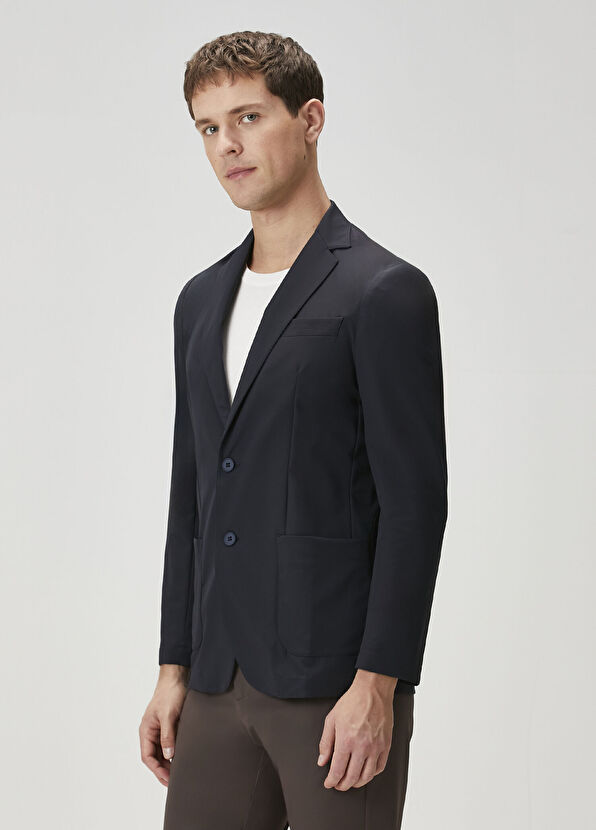 Marco Pescarolo Apollo Navy Blue Jacket - 3