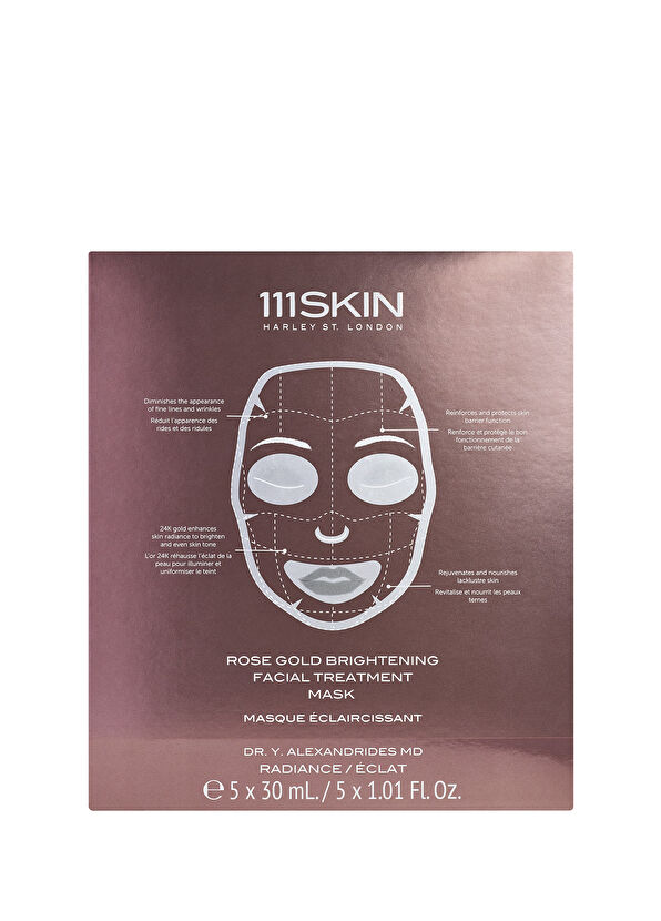 111Skin Rose Gold Brightening Facial Treatment Mask Box - 2