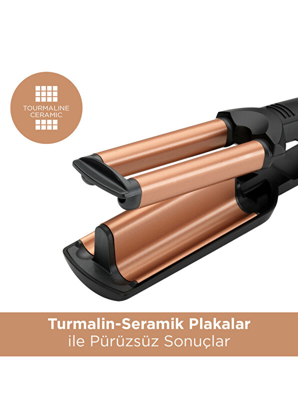 BaByliss W2447E Deep Waves Black Water Wave Curling Iron - 3