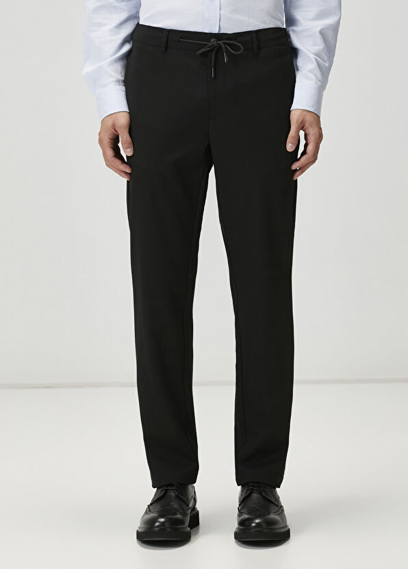 Beymen Club Black Waist Corded Sport Pants - 2