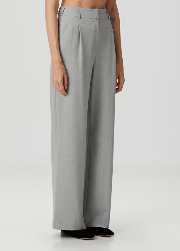 Beymen Club Gri Geniş Paça Pantolon - 2