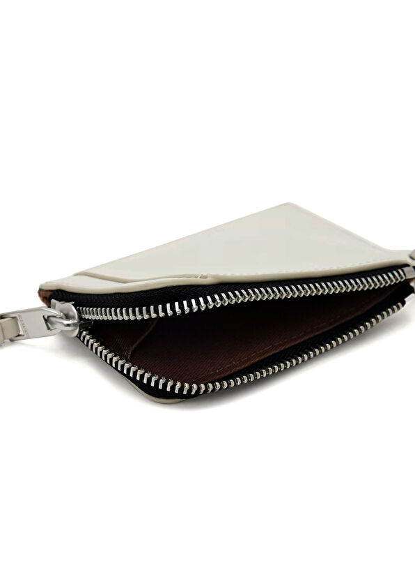 Remy Beyaz Kadın Deri Cüzdan - Görsel 3