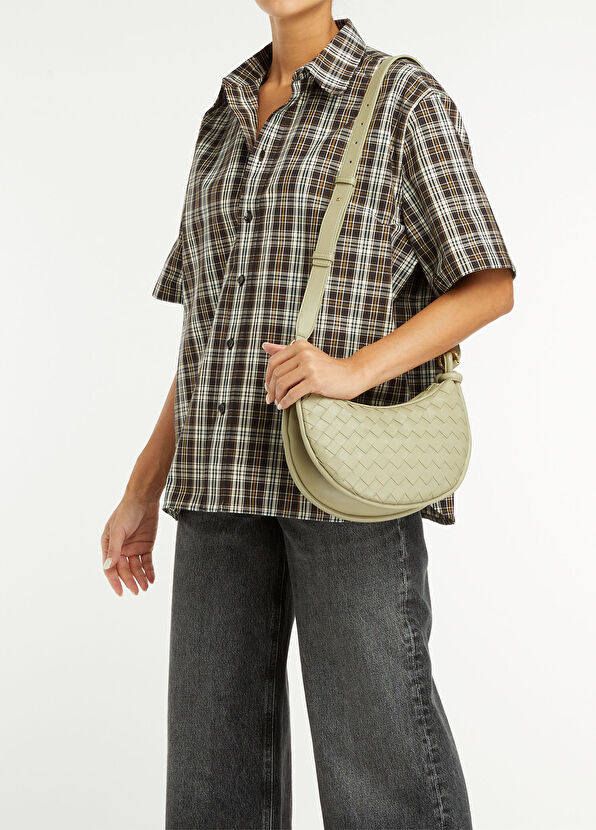 Bottega Veneta Gemelli Messenger Beyaz Kadın Deri Çanta - 2