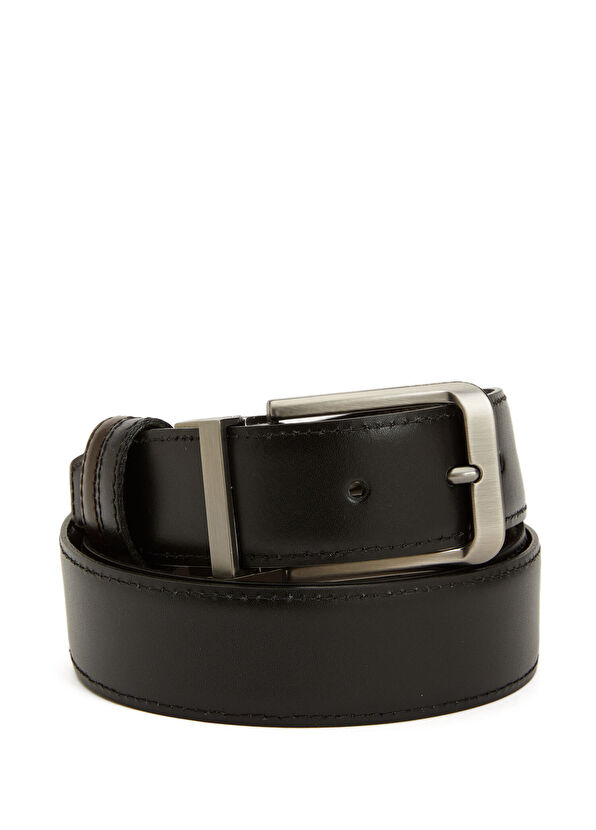 Siyah Erkek Deri Kemer - Görsel 2