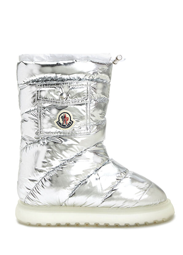 Moncler Silver Logolu Kadın Puff Kar Botu - 1