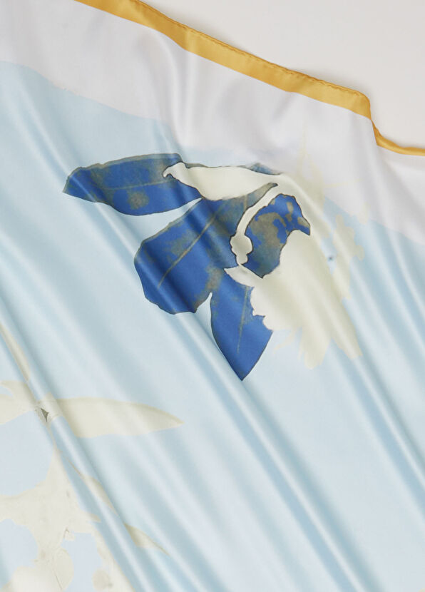 Beymen Club Mavi Çiçekli Eşarp - 2