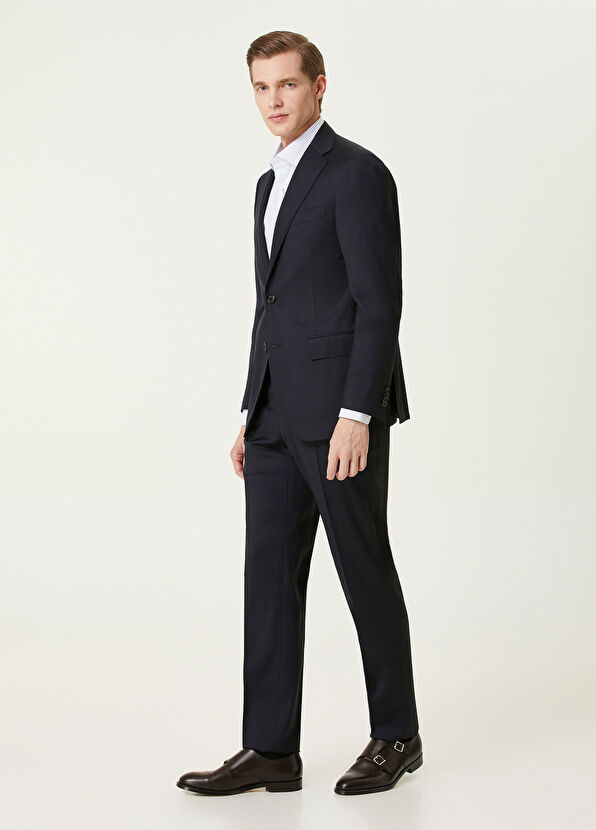 Lacivert Yün Takım Elbise - Görsel 4