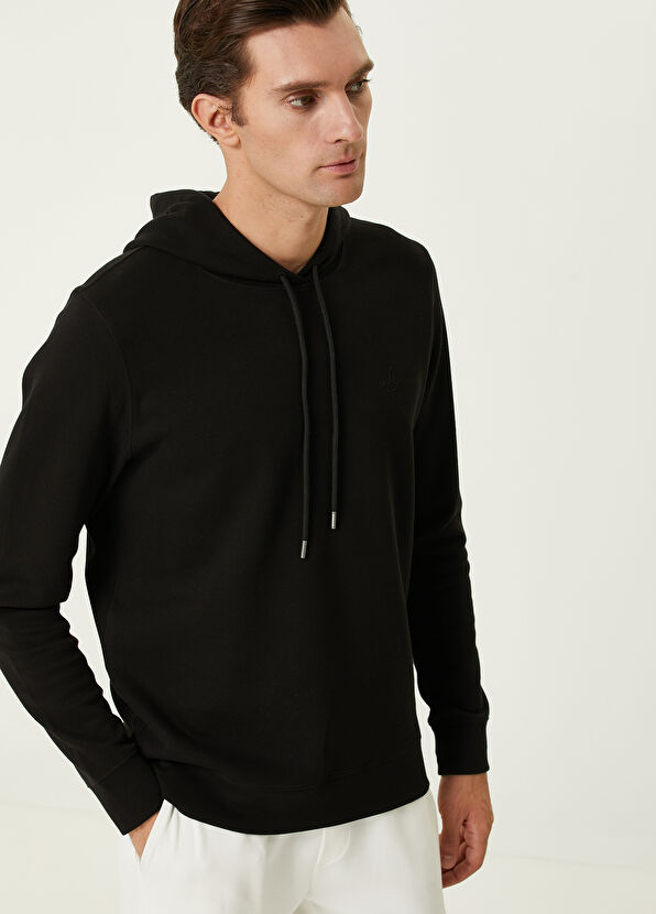 Beymen Club Black Hooded Sweatshirt - 2