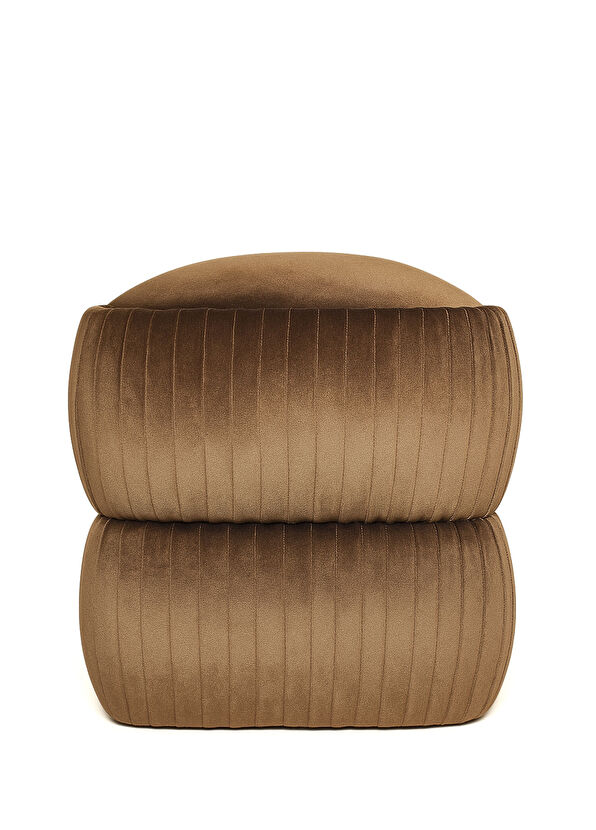 Pinarch Design Drape Kahverengi Puf - 1