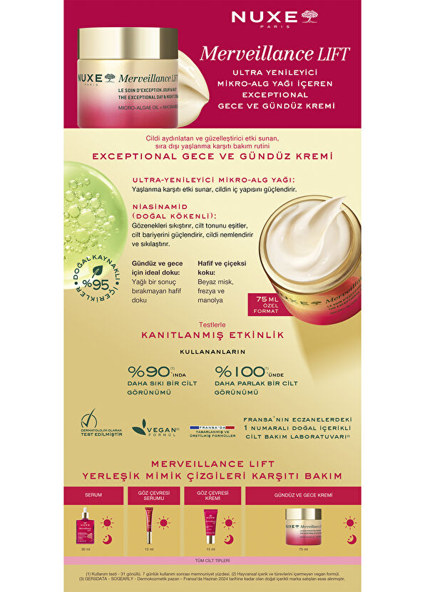 Nuxe Merveillance Lift Exceptionel Cream Anti-Wrinkle Face Cream 75 ml - 2