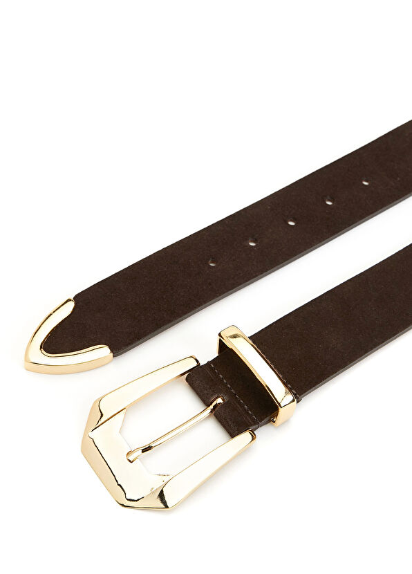 Beymen Collection Brown Womens Suede Belt - 2