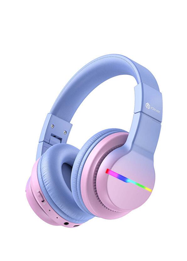 iClever BTH12 Gradient Pink Unisex Kids Over-Ear Bluetooth Earphone - 1