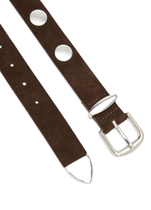 Beymen Club Kahverengi Kadın Süet Kemer - 2