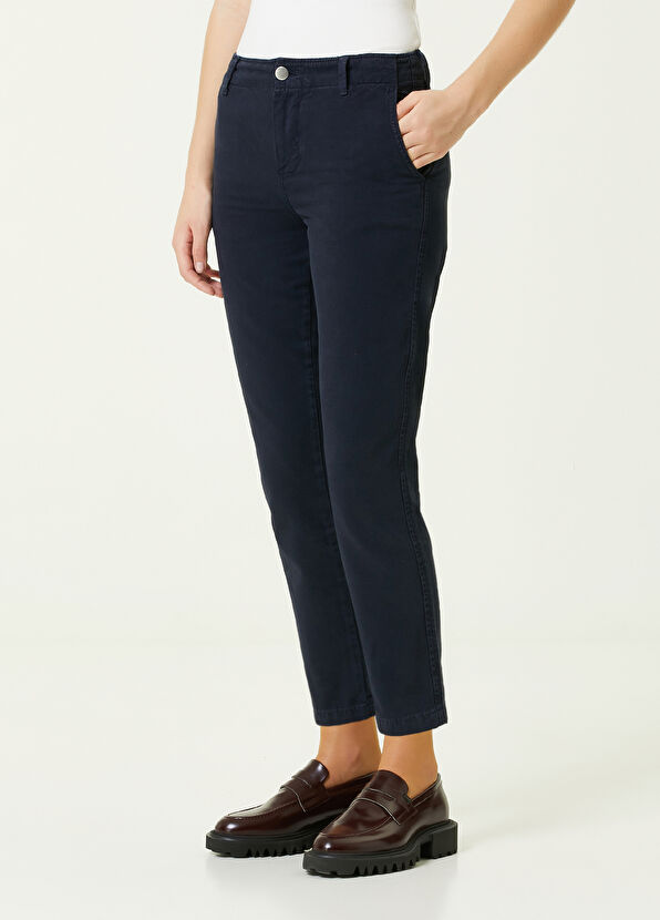 Beymen Club Lacivert Normal Bel Dar Paça Pantolon - 2