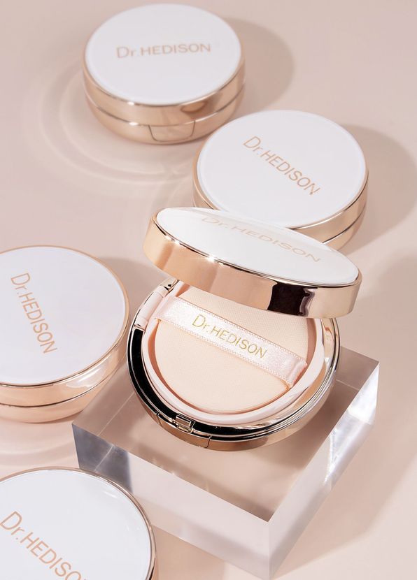 Dr. Hedison Miracle Cushion Natural Beige #23 Natural Finish SPF50+ PA+++ 15 g + 15 g Refill Cushion Foundation - 2