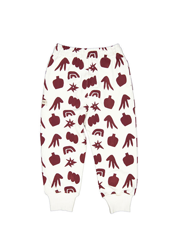 Lemon & Pie Printed White Long Sleeve Unisex Kids Tracksuit - 2