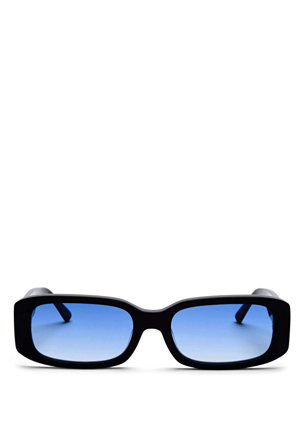 MessyWeekend Cophenagen Roxie Acetate Black Blue Unisex Sunglasses - 1