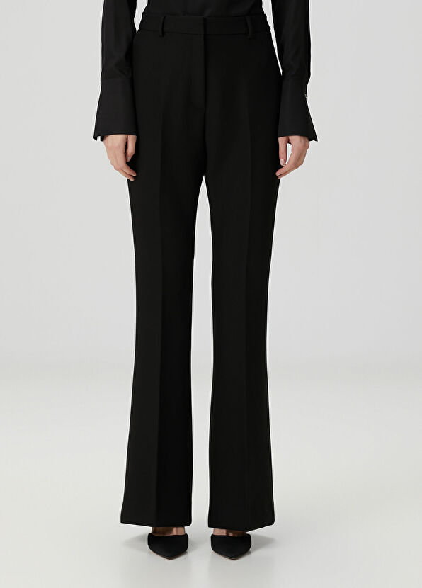 Siyah Flare Abiye Pantolon - Görsel 4