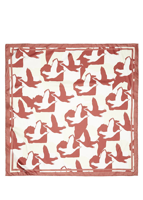 Beymen Club Beyaz Kırmızı Eşarp - 2