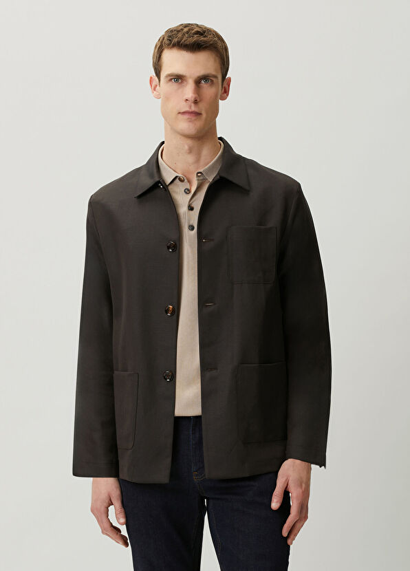Moorer Brown Wool Coat - 1