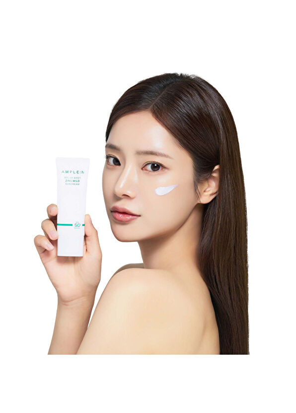 AMPLE:N Solar Shot Zinc Mild Sun Cream SPF50+ Güneş Kremi 40 ml - 3