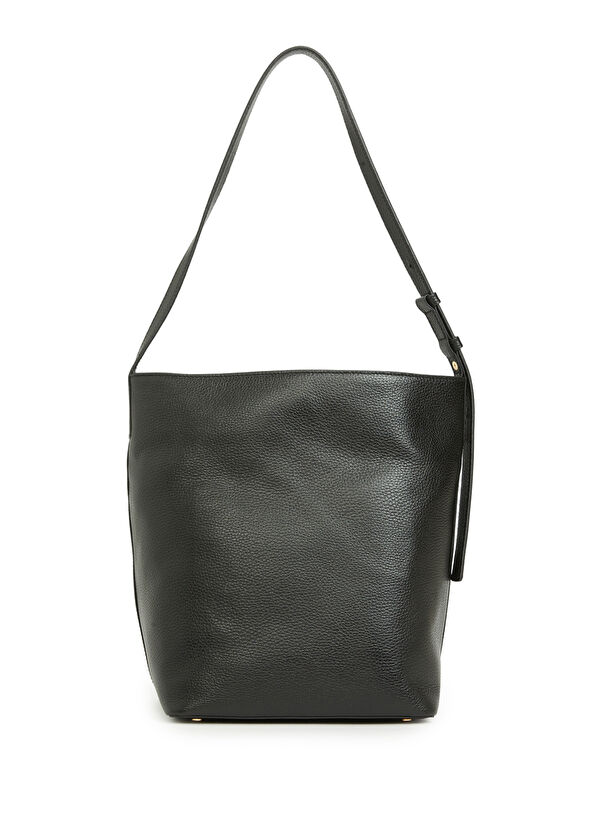 Beymen Club Flotter Siyah Kadın Deri Omuz Çantası - 3