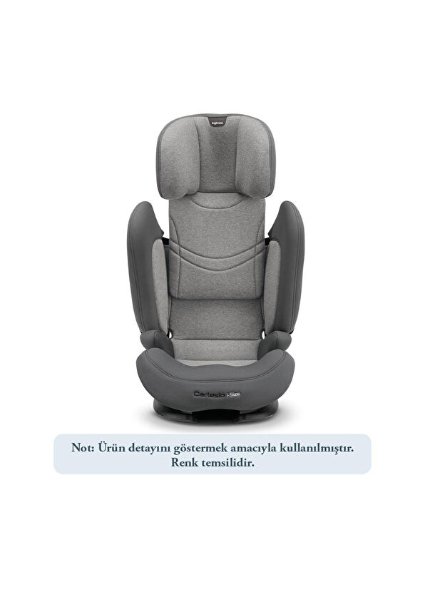 Inglesina Cartesio i-Size Isofix 7 Stage Head Restraint Moon Grey Baby Car Seat - 4