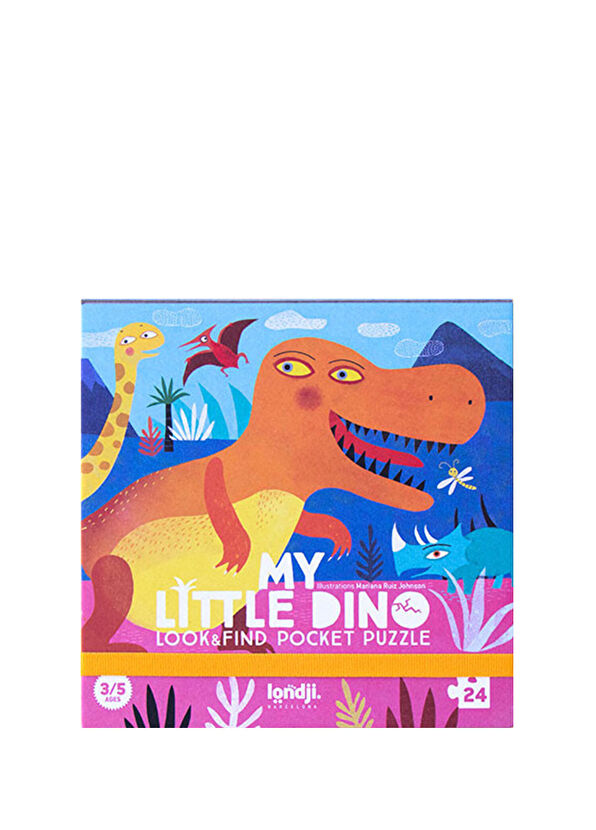 Londji My little Dino 3-5 Yaş Pocket Puzzle - 1